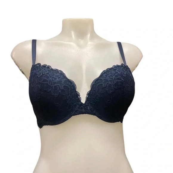 Wingslove Navy Blue Lace Bra Size 36B - Picture 2 of 8